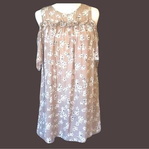 BOUTIQUE ITEM- Floral Tan Mini Dress